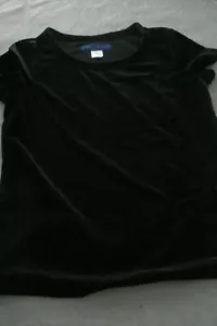 Mädchen Veloursshirt schwarz Größe 14 neu mit Etikett - Bild 1 von 2