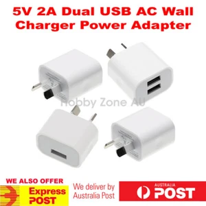 Universal Travel 5V 2A Dual USB AC Wall Home Charger Power Adapter AU Plug Phone - Picture 1 of 21