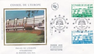 Francia 1987 FDC Consiglio EUROPA yt Servizio 96 E 97 - Foto 1 di 1
