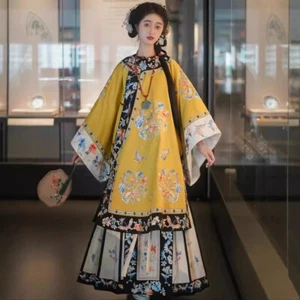 Nuevo vestido Hanfu bordado disfraces chinos retro dinastía Qing para mujer - Imagen 1 de 29