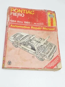 Haynes Pontiac Fiero 1984 thru 1988 Repair Manual 1999 Car Book - Picture 1 of 10