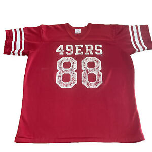 Vintage USA Rawlings NFL San Francisco 49ers #88 Red Football Jersey XL Solomon