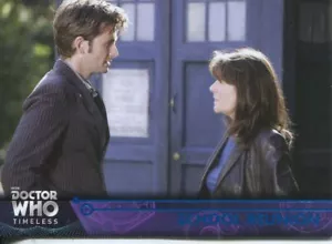 Doctor Who Timeless Blue Parallel [##/99] Base Card #48 School Reunion - Picture 1 of 1