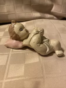 Vintage Chalkware Baby Figurine - Picture 1 of 11