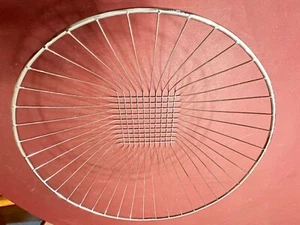 Cestino per Pane in Filo, Acciaio Inox, Diametro 12" x Profondità 4" - Foto 1 di 5
