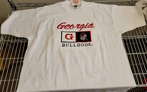 Vintage University of Georgia Bulldogs Tee XXL Short Sleeve Embroidered UGA - Picture 1 of 2