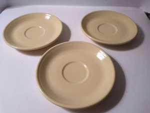 3 Fiestaware Fiesta Pale Yellow Bread & Butter Dessert Plates Small Plate 6 " - Picture 1 of 8