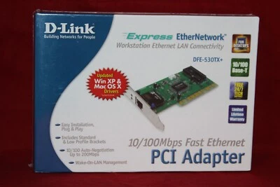 D-Link DFE-530TX+ 10/100 Mbps Fast Ethernet PCI Adapter - Image 1 of 4