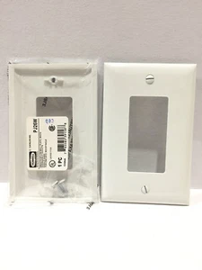 HUBBELL PJ26W Decora White Unbreakable Nylon Wall Plate Cover PJ26W LOT OF 25! - Picture 1 of 3