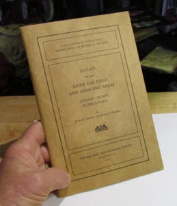 GEOLOGY OF THE LEIDY GAS FIELD & ADJACENT, CLINTON COUNTY, PA, 1951, W/ 2 MAPS - Picture 1 of 6