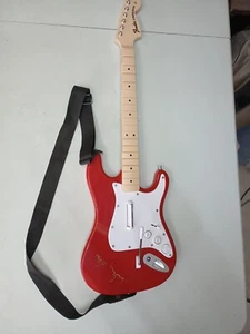 Cherry Red Fender Stratocaster Harmonix Rock Band 4 PS4 PlayStation 4 No Dongle - Picture 1 of 13