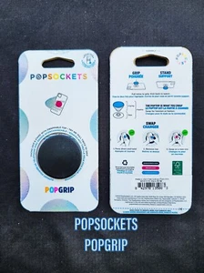 #PopSockets POPGRIP Swappable Phone Grip Black SAME DAY/NEXT DAY SHIPPING - Picture 1 of 10