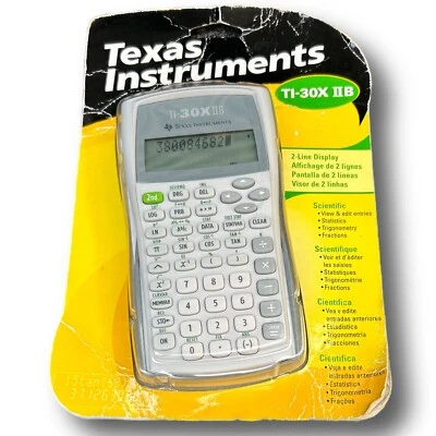 Texas Instruments Scientific Calculator TI-30X IIB with Cover Sleeve - New Seal - Image 1 of 4