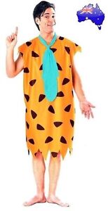 Mens Adult Fred Flintstone Halloween Fancy Dress Party Costume 