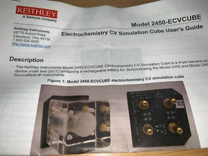 Keithley 2450-ECVCUBE dispositivo demo batteria cubo simulazione elettrochimica CV - Foto 1 di 7