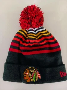 NHL Chicago Blackhawks Winter Beanie Pom Pom One Size - Bild 1 von 6