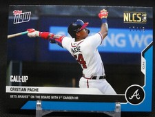 17/49 Blue Parallel Cristian Pache Card 414 Atlanta Braves 2020 MLB Topps Now 