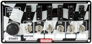 QUICKCAR RACING PRODUCTS #50-163 Ignition Panel Fused w/Start Button - Picture 1 of 1