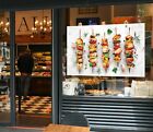 3D Grill Kebab Laden BBQ H239 Fensteraufkleber Wandgemlde Abziehbilder Coco