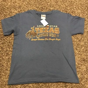 texas the lone star state youth L blue t shirt nwt b9 - Picture 1 of 3
