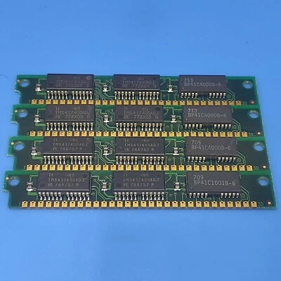 (4x4MB) 16MB 30-PIN SIMM MEMORY WITH PARITY for RETRO VINTAGE COMPUTERS - Bild 1 von 3