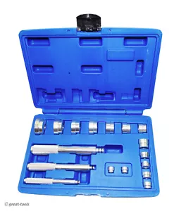 17-PC BEARING / SEAL DRIVER KIT – installer tool mechanic tools automotive set - Picture 1 of 1