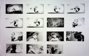 The Little Mermaid Ariel's Beginning Production Film Storyboard Thumbnail Page - Picture 1 of 2