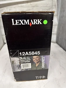 Genuine Lexmark 12A5845 One H Y Return Prog Print  Cartridge  New / - Picture 1 of 3