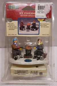 ACCESORIO ILUMINADO PORCELANA LEMAX 2001 ""PESCADOR DE HIELO - Imagen 1 de 12