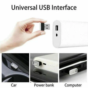 LED USB Car Interior Light Neon Atmosphere Ambient 1x Lamp Accessories Random - Picture 1 of 12