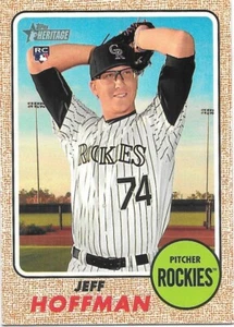 2017 Heritage High Number Jeff Hoffman RC Base Rookie -COLORADO ROCKIES- #651 - Bild 1 von 1