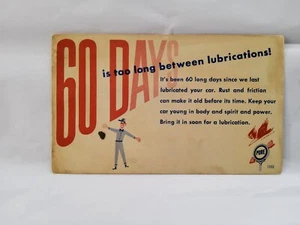 POSTAL VINTAGE PRINCIPIOS DE 1900 ACEITE PURO 60 DÍAS LUBRICACIÓN PARTE POSTERIOR EN BLANCO SIN SELLO - Imagen 1 de 2
