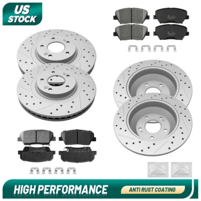 Передние и задние дисковые тормоза для Hyundai Santa Fe Sport 2013-2016 + керамические колодки - Изображение 1 из 4