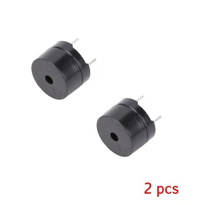2 x Electromagnetic Type Piezo 16ohm AC 2KHz 3V 5V 9V 12V Passive Buzzer Black - Image 1 of 4