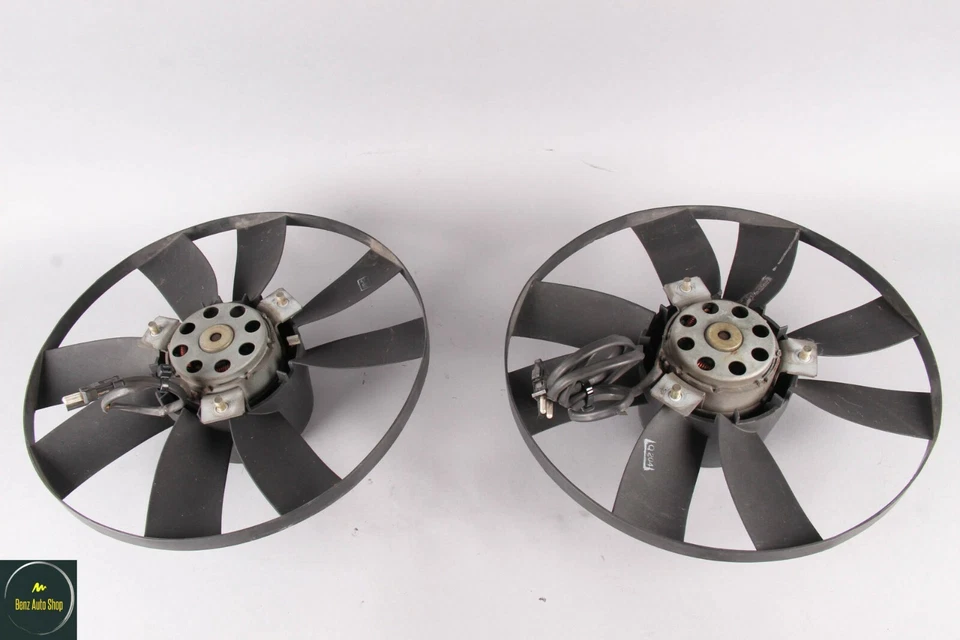 00-02 Mercedes W208 CLK430 Engine Radiator Cooling Fan Motor Set 2025053355 — 第 1/4 张图片
