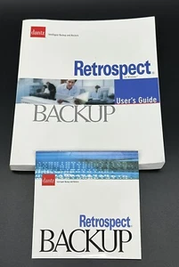Logiciel de restauration de sauvegarde Dantz Retrospect avec guide de l'utilisateur version 6.5 Windows LIRE - Photo 1/4