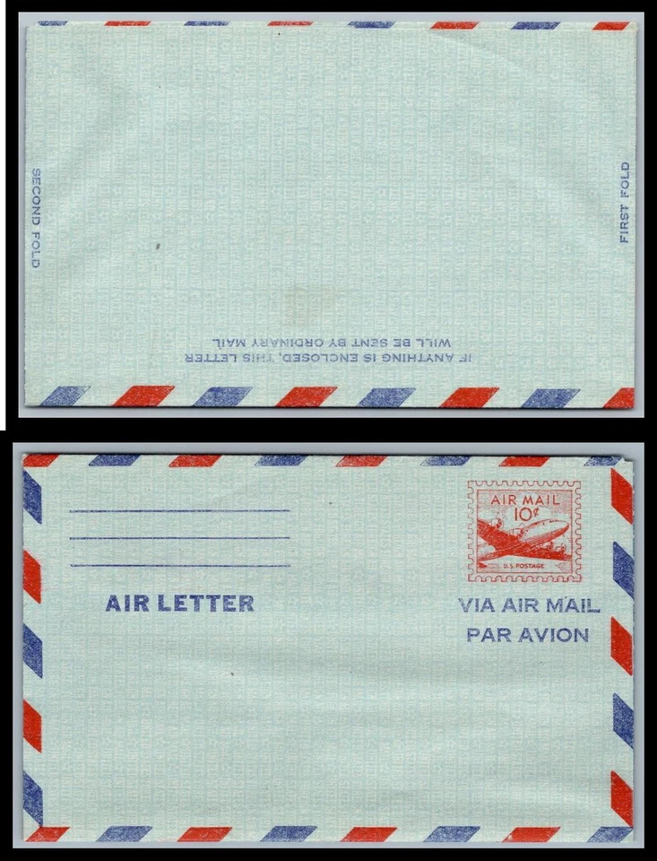 US Aerogramme UC16 10c Skymaster Aerogramme unused - unused -   1947, 9p8403 - Image 1 of 1