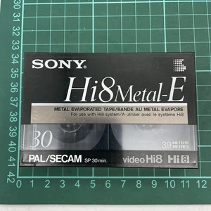 Sony Hi8 ME 30 Super Recordable Cassette Tape Metal PAL SeCAM Brand New & Sealed - Bild 1 von 6