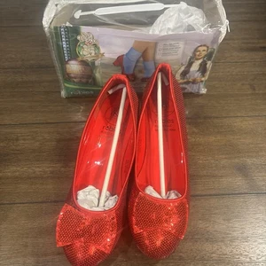 Wizard of Oz Dorothy Adult Costume Ruby Slippers - Picture 1 of 3