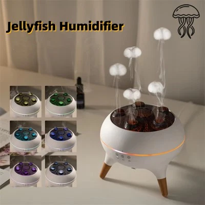 Smart Jellyfish Ultrasonic Humidifier  Aroma Diffuser , LED Remote Air Purifier - Image 1 of 4