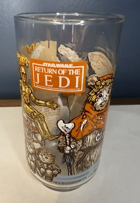 Star Wars Return Of The Jedi Vintage Vidro Burger King Ewoks Endor C-3PO - Imagem 1 de 4