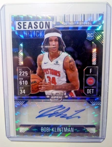 2024-25 Panini Mosaic Bobi Klintman Season Ticket Auto RC Pistons - Picture 1 of 2