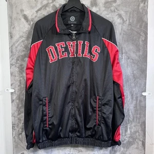 New Jersey Devils Jacket Mens XL NHL Hockey Full Zip Embroidered Large - Picture 1 of 7