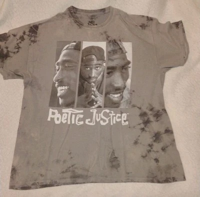 Camiseta Philco's Poetic Justice Gris Teñida Corbata Manga Corta Unisex Para Hombre Grande  Foto 1 de 4