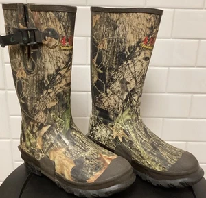 Cabelas Camo Field Bog Boots Youth 400g Thinsulate Ultra Steel Shank Sz 5 - Picture 1 of 17