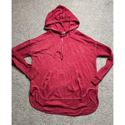 Sudadera con capucha roja The Sweatshirt Project by French Laundry para mujer talla pequeña Foto 1 de 4