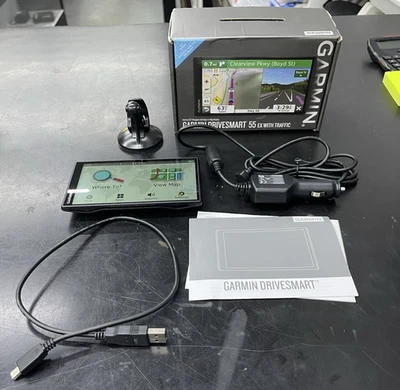 Garmin DriveSmart 55 5.5 inch GPS Navigator - Black - Image 1 of 4