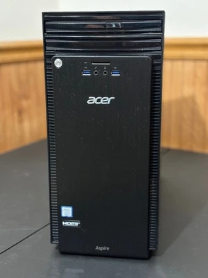 Acer Aspire T ATC-780A-UR12 Desktop PC, Win 10, 16GB Ram, 1TB HD, Quad 4 - Image 1 of 4