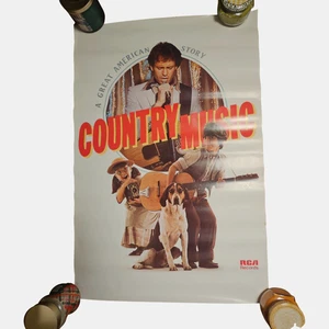 Country Music A Great American Story RCA Records poster promozionale 24x36 vintage anni '80 - Foto 1 di 8