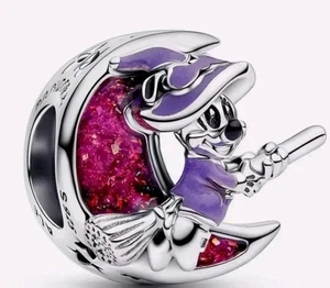 2025 Disney Parks Minnie Mouse Fliegende Hexe Halloween Pandora Charm Leuchtet im Dunkeln - Bild 1 von 5